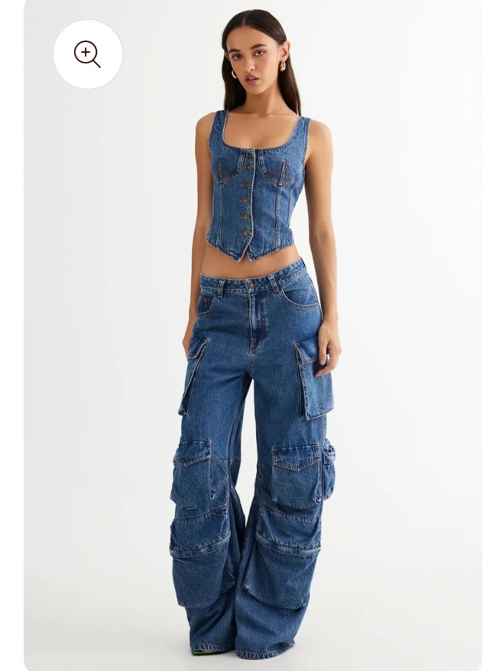 Lioness Women's Blue Denim corset - Picture 6 of 11